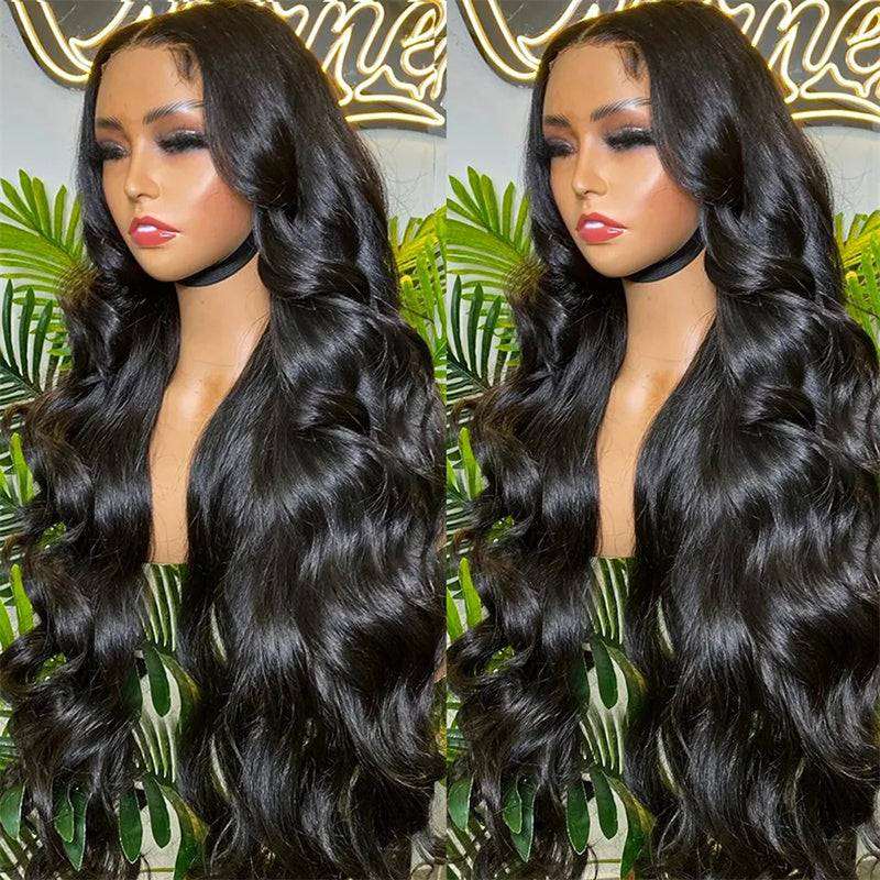 ZSFOQQ 4x4/5x5/13x4 Breathable Pre Cut Air Cap Wear Go Glueless Body Wave Human Hair Wigs Bleached Knots Pre Plucked For Black Women.