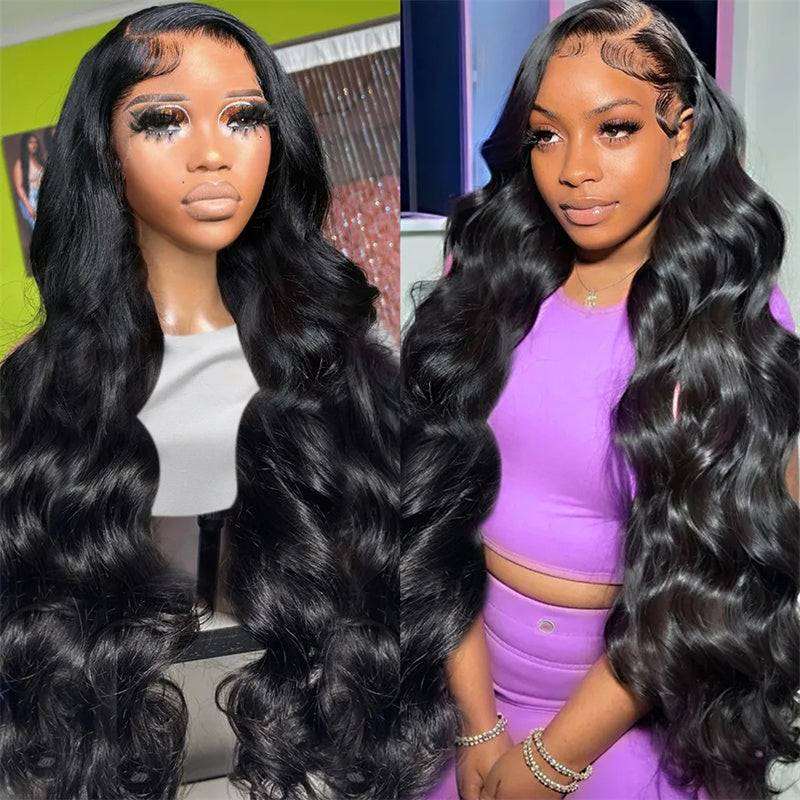 ZSFOQQ 4x4/5x5/13x4 Breathable Pre Cut Air Cap Wear Go Glueless Body Wave Human Hair Wigs Bleached Knots Pre Plucked For Black Women.