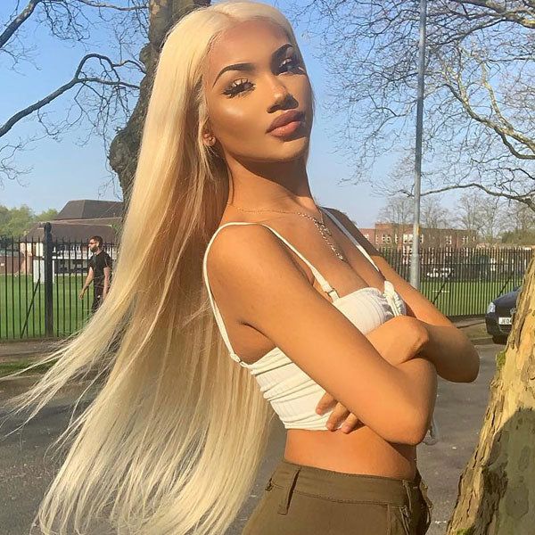 ZSFOQQ Pre Cut Lace | Upgrade Airy Cap 613 Blonde Easy Wear And Go 13X4/6X5 Body Wave/Straight HD Lace Frontal Wig