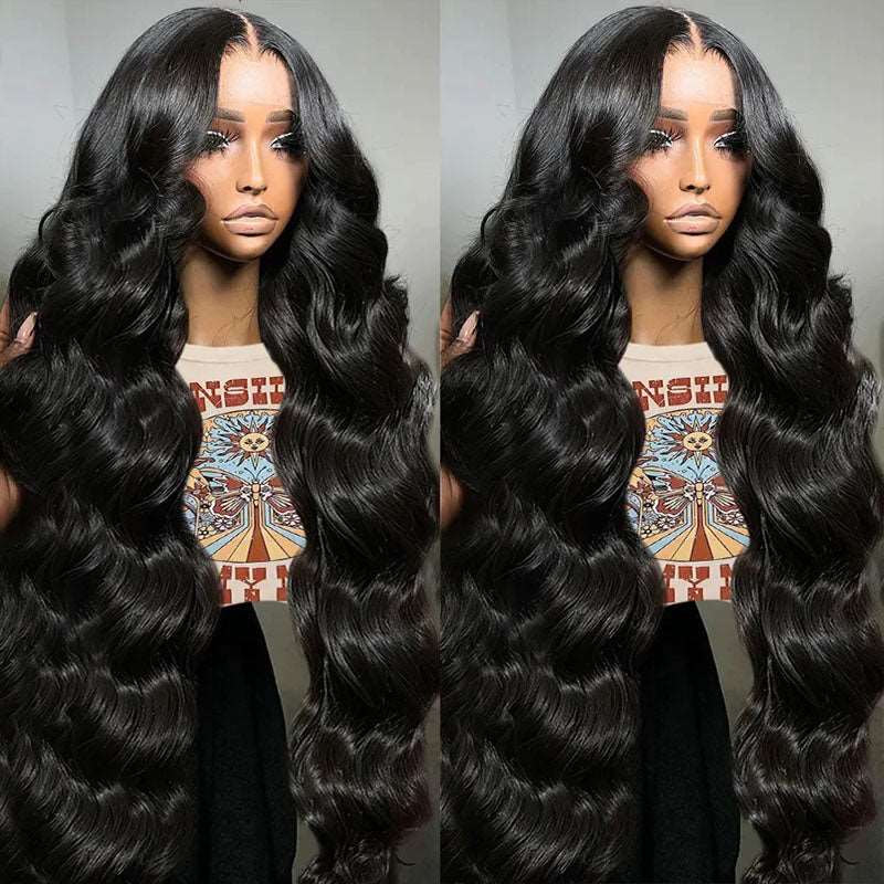 ZSFOQQ Body Wave HD Lace Wig Glueless 13x4 Lace Front Wigs Pre Plucked Human Hair Wig