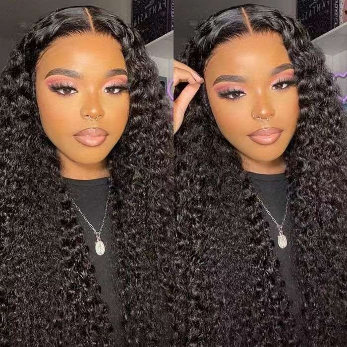 Curly Hair 4x4 5x5 Pre Cut HD Lace Closure Human Hair Wigs Ready & Go Glueless Wigs ZSFOQQ HAIR