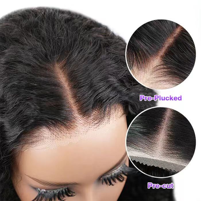 Curly Hair 4x4 5x5 Pre Cut HD Lace Closure Human Hair Wigs Ready & Go Glueless Wigs ZSFOQQ HAIR