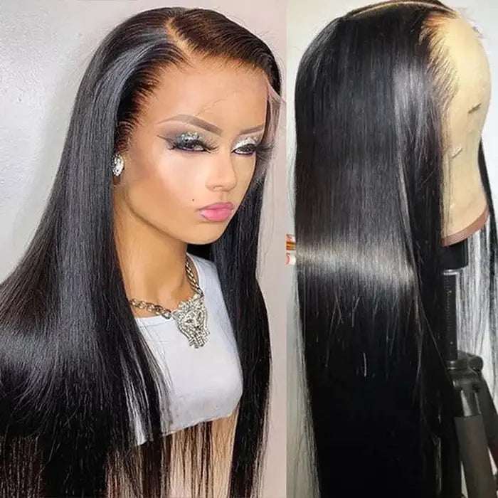 ZSFOQQ Hair Straight 360 HD Lace Wigs Undetectable Lace Wigs With Natural Hairline Human Hair Wigs