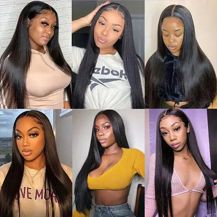 ZSFOQQ Hair Straight 360 HD Lace Wigs Undetectable Lace Wigs With Natural Hairline Human Hair Wigs