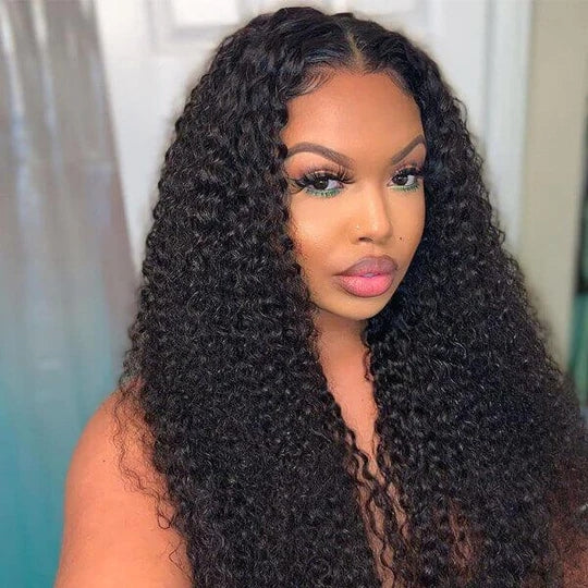 ZSFOQQ 360 Lace Frontal Wigs For Black Women Curly Hair Transparent Lace