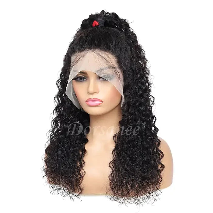 ZSFOQQ Hair Water Wave 360 HD Lace Frontal Wig Remy Hair Wet and Wavy Lace Front Wigs with Baby Hair Pre Plucked Hairline Human Hair Wig