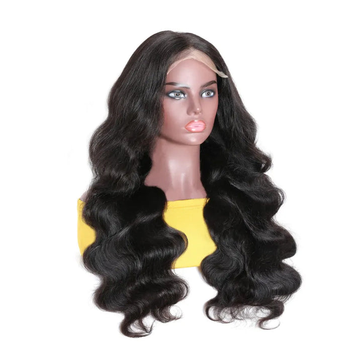 ZSFOQQ Body Wave Skin Melt HD Lace Closure Human Hair Wig