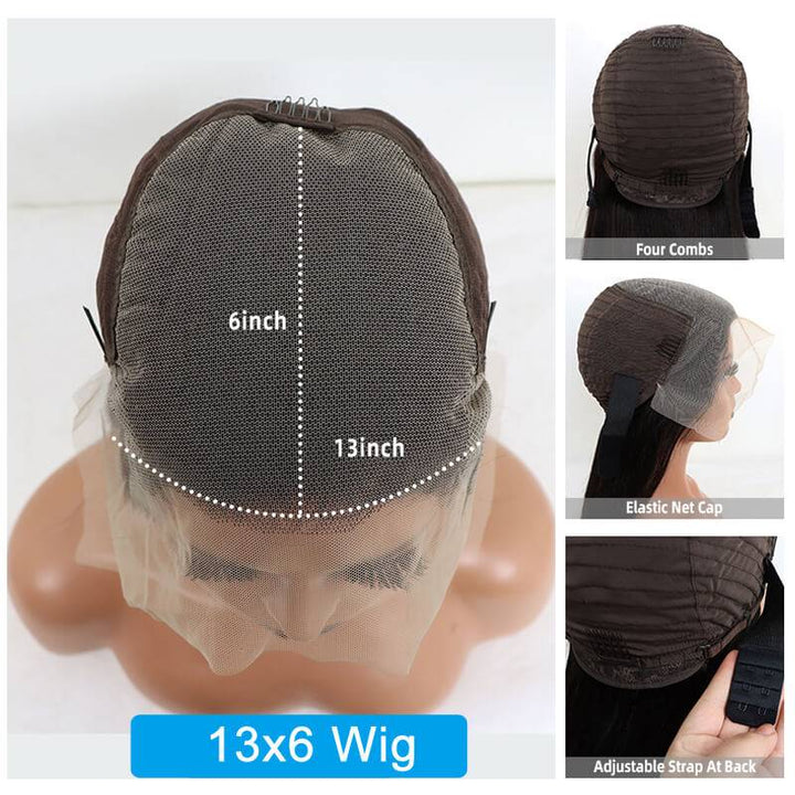 ZSFOQQ Body Wave 13x4 Transparent Lace Frontal Human Hair Wig| Must Have Style.