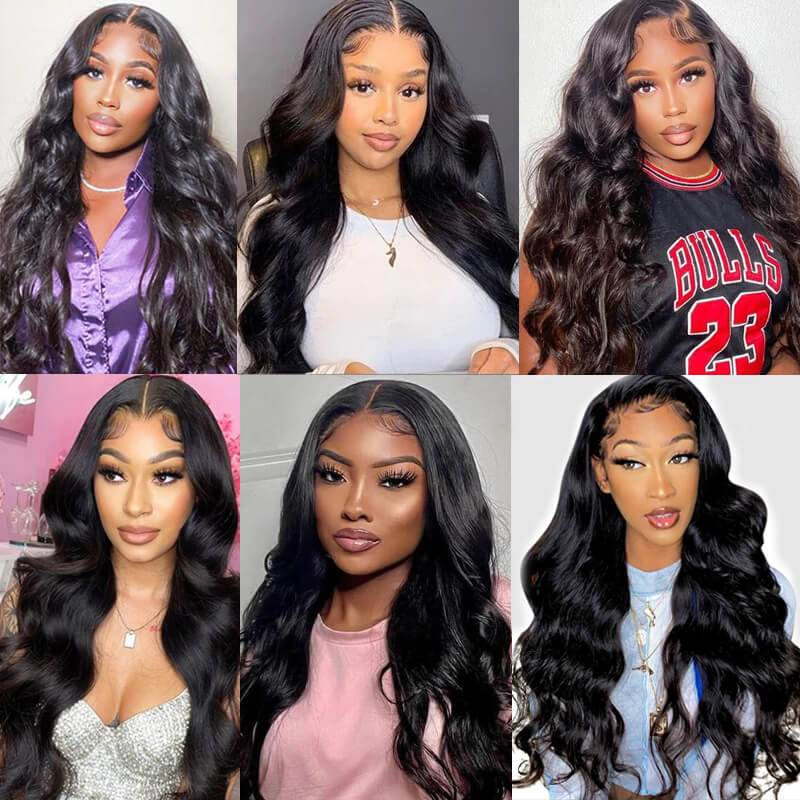 ZSFOQQ Body Wave 13x4 Transparent Lace Frontal Human Hair Wig| Must Have Style.