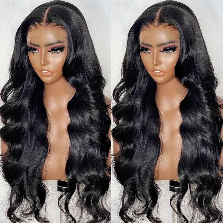 ZSFOQQ Body Wave 13x4 Transparent Lace Frontal Human Hair Wig| Must Have Style.