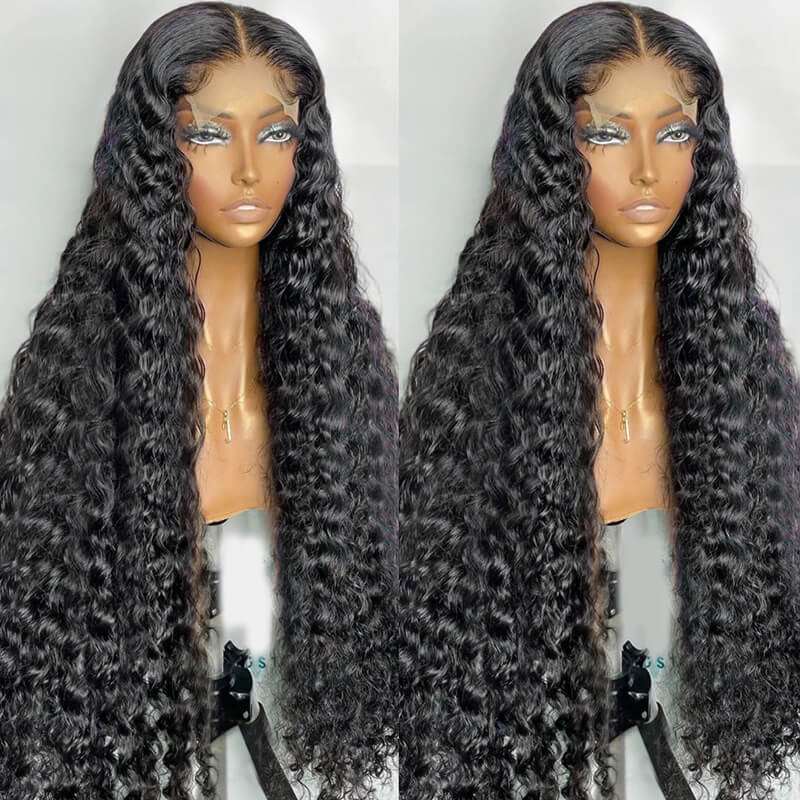 ZSFOQQ Affordable & Beginner Friendly Deep Wave 13x4 Lace Frontal Wig| Best Seller.