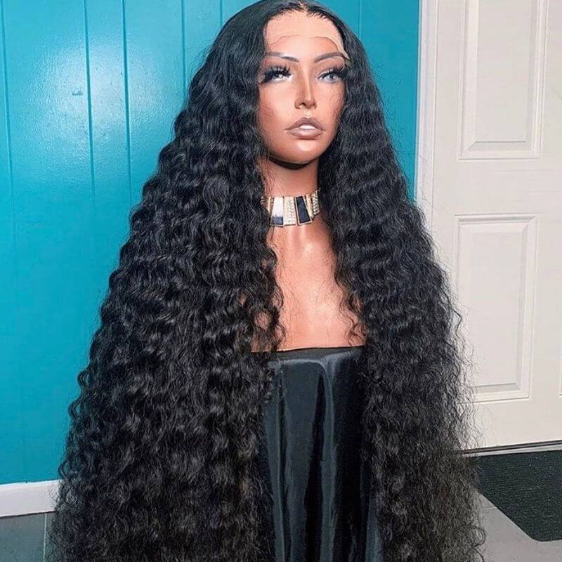 ZSFOQQ Affordable & Beginner Friendly Deep Wave 13x4 Lace Frontal Wig| Best Seller.