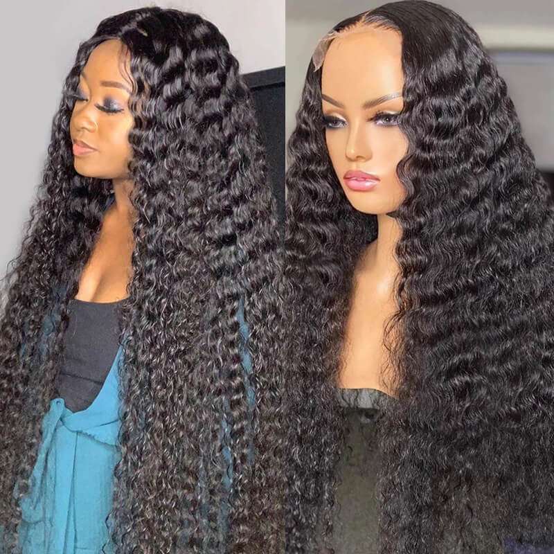 ZSFOQQ Affordable & Beginner Friendly Deep Wave 13x4 Lace Frontal Wig| Best Seller.