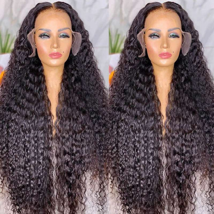 ZSFOQQ Affordable & Beginner Friendly Deep Wave 13x4 Lace Frontal Wig| Best Seller.