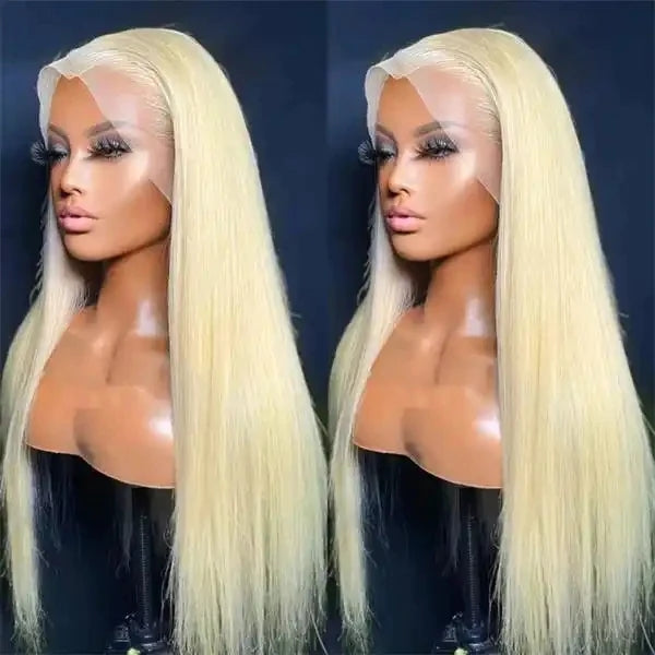 ZSFOQQ Hair 613 Blonde 13x4 HD Lace Front Wig Straight Lace Frontal Brazilian Human Hair Wig