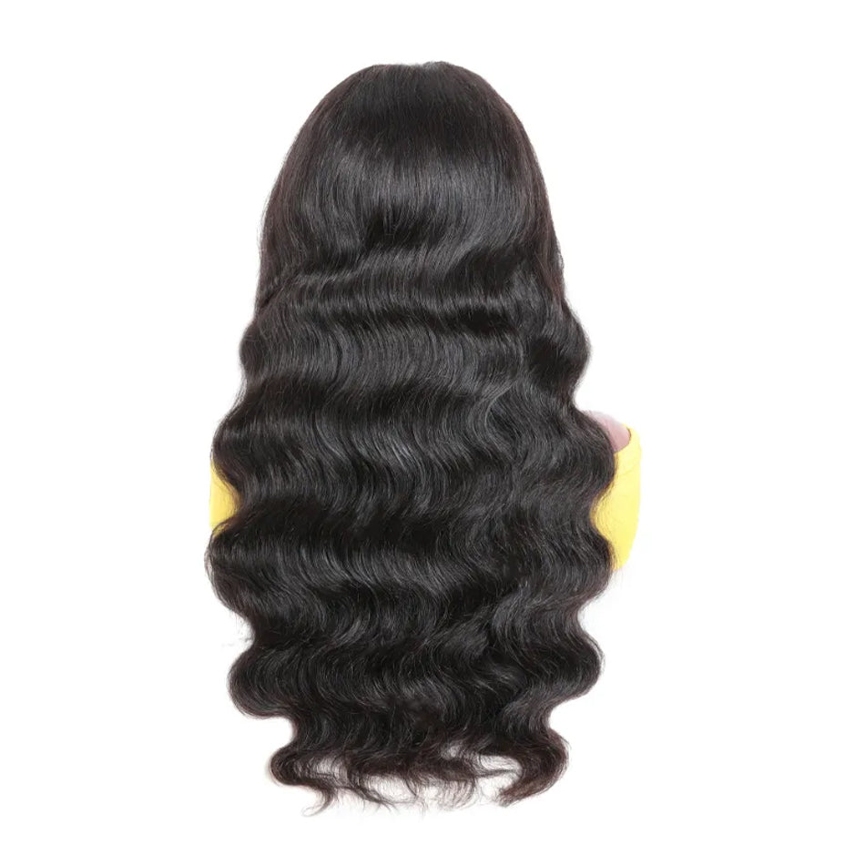 ZSFOQQ Body Wave Skin Melt HD Lace Closure Human Hair Wig