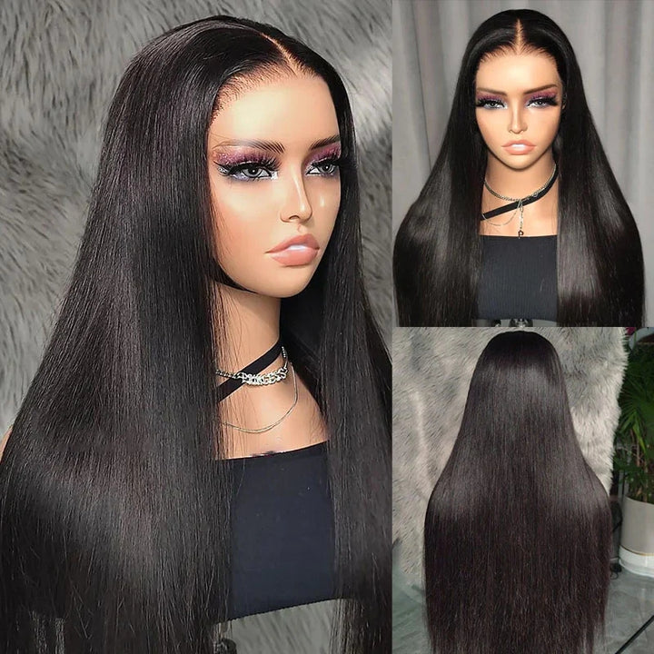 ZSFOQQ Readytowear Glueless Silky Straight Pre-cut HD Lace Wig Beginner Friendly.