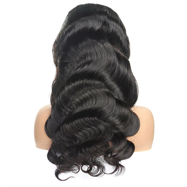 ZSFOQQ Glueless Human Hair Wig Transparent 360 Lace Front Body Wave Wigs Pre Plucked with Baby Hair.