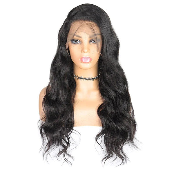 ZSFOQQ Glueless Human Hair Wig Transparent 360 Lace Front Body Wave Wigs Pre Plucked with Baby Hair.