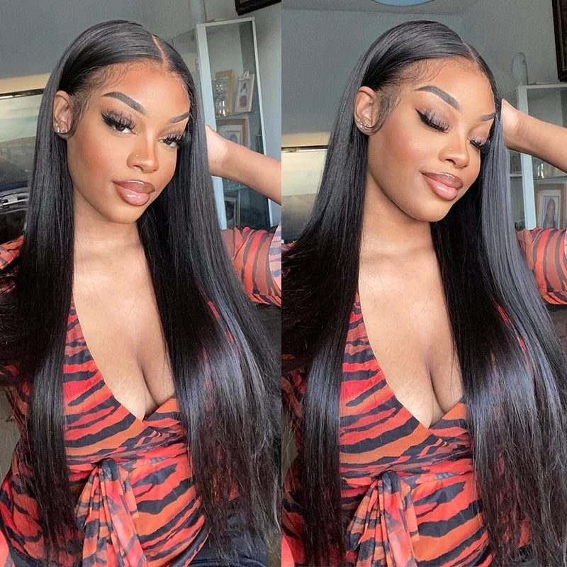 ZSFOQQ Readytowear Glueless Silky Straight Pre-cut HD Lace Wig Beginner Friendly.